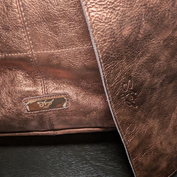 Sharif Metallic Bronze Hobo Bag With Coin Purse - Picture 2 of 7